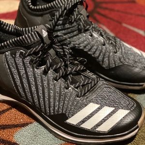 Men’s Adidas Size 11.5 Black & Gray Excellent Cond